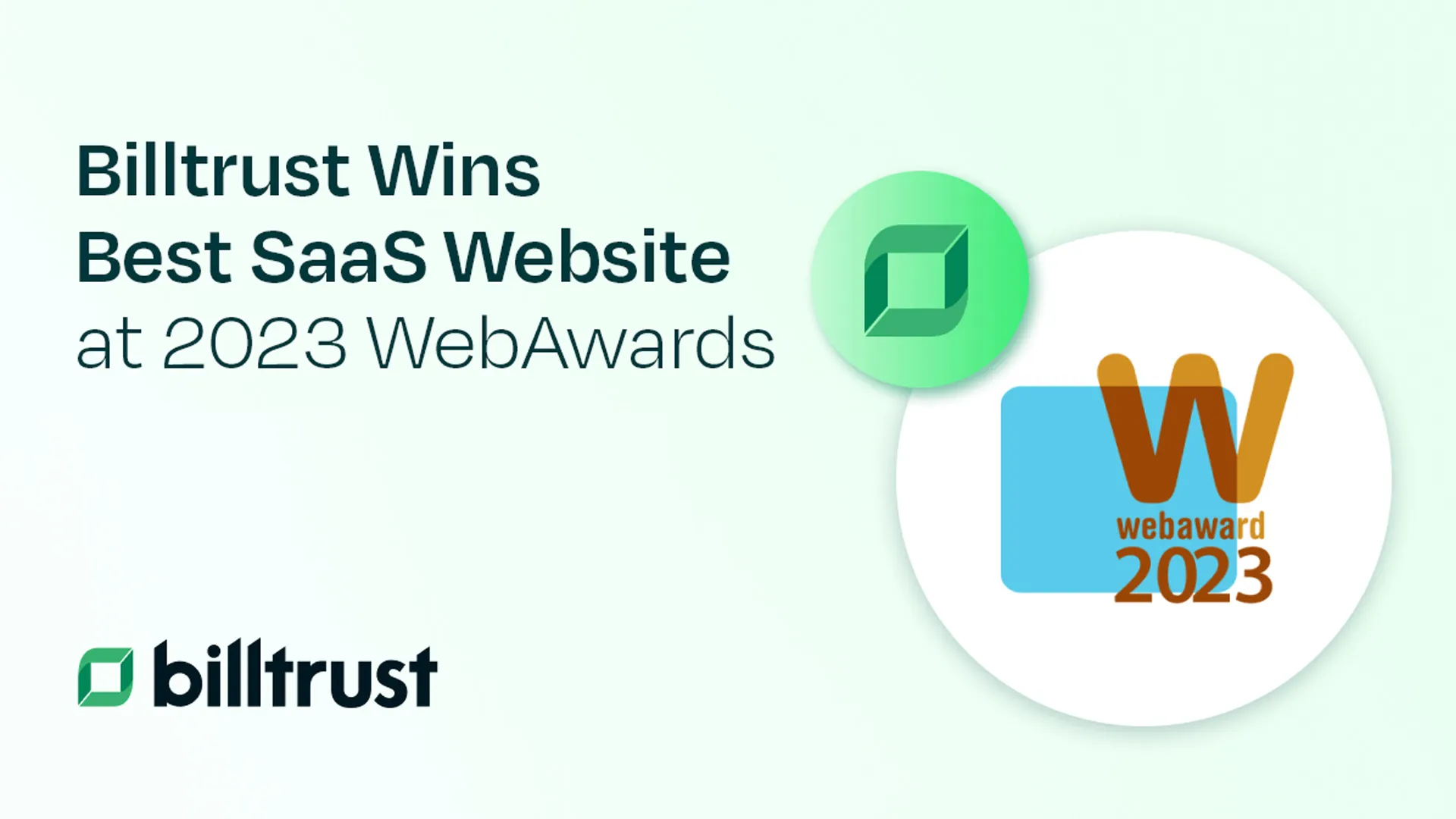 Billtrust Global Website: 2023 Best SaaS Website Award