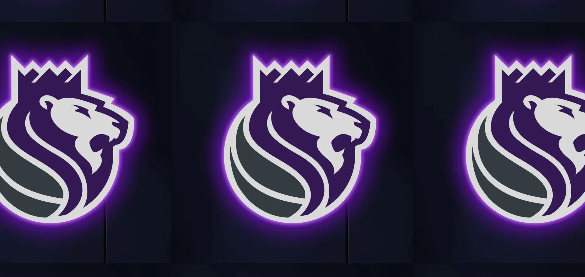 sacramento kings purple and black logos
